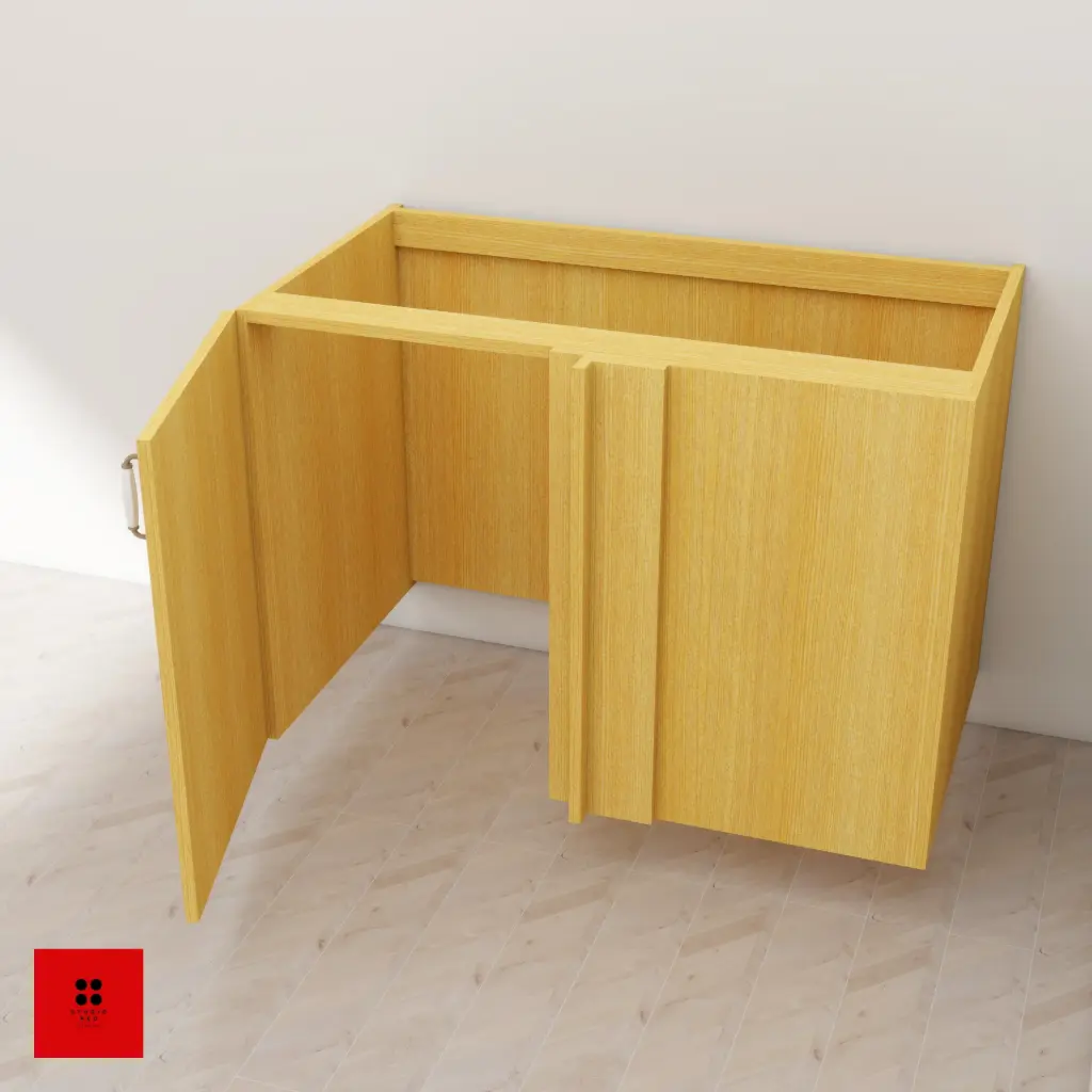 Base corner unit with 1 Shutter for Domestic Gas Cylinder 1050 x 580 x 820 (Left Side Right Opening)