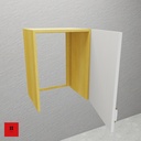 Wall Aqua Guard Unit (Bottom-less & Back-less) with 1 Shutter - 450 x 350 x 600