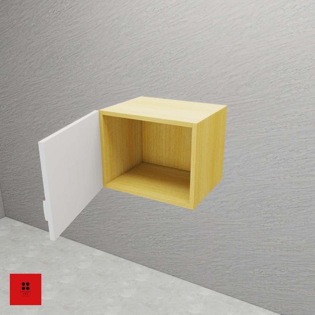 Wall Unit with 1 Shutter and No Removable Shelf - 200 x 350 x 360