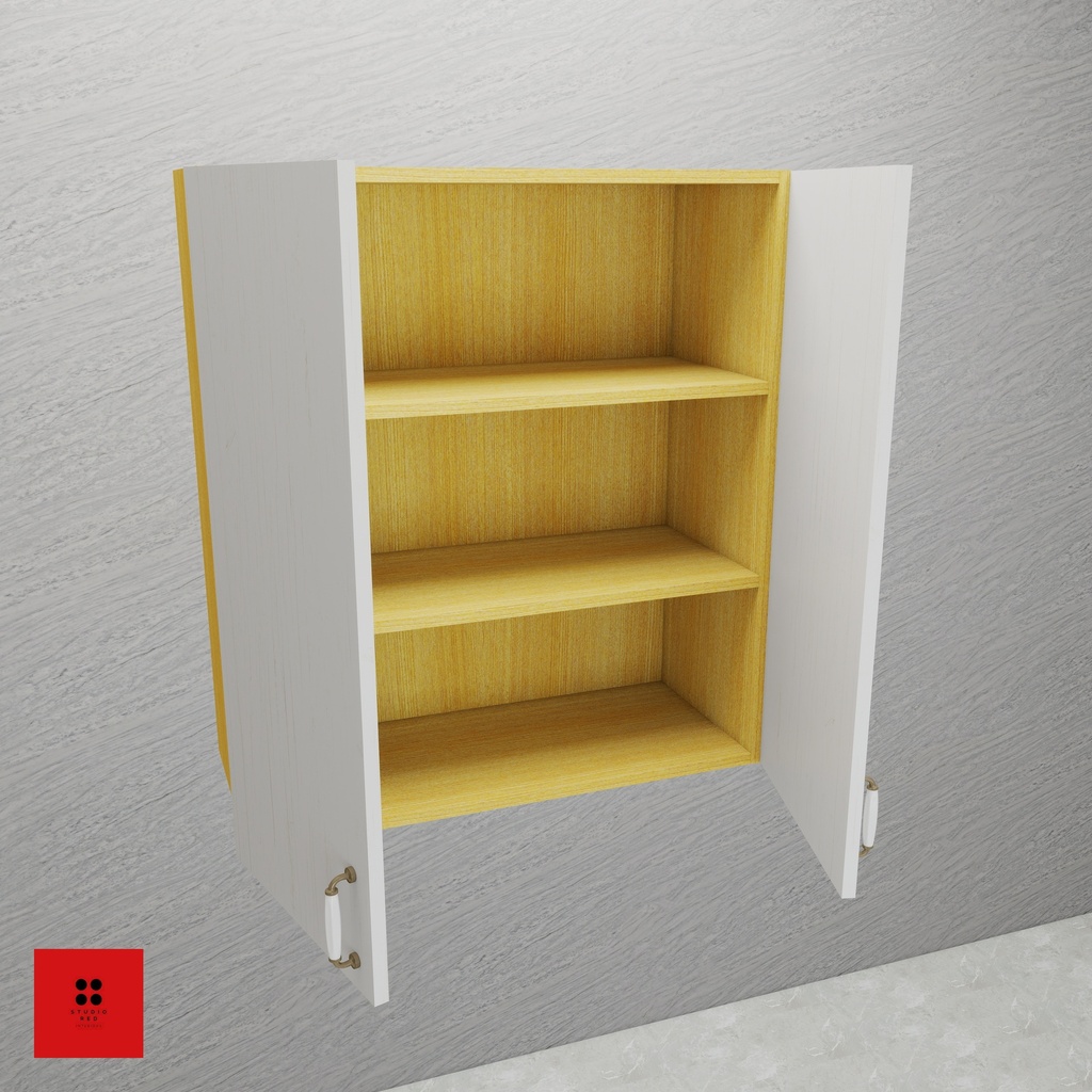 Wall Unit with 2 Shutter and 1 Removable Shelf - 900 x 350 x 900