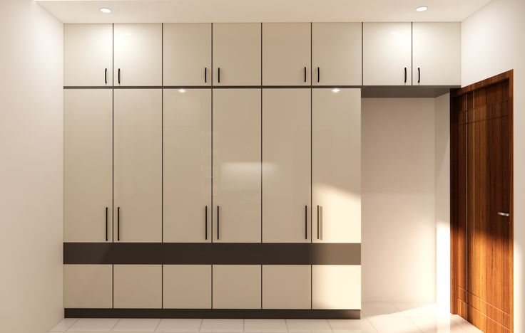 Wall Unit with 2 Aluminium frame glass shutter and 2 removable shelf-950 x 350 x 900