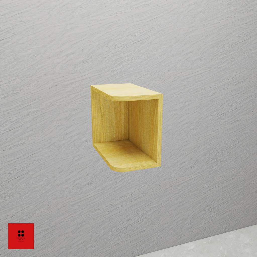 Wall Open End Unit with No Shelf - 200 x 350 x 300 - Left