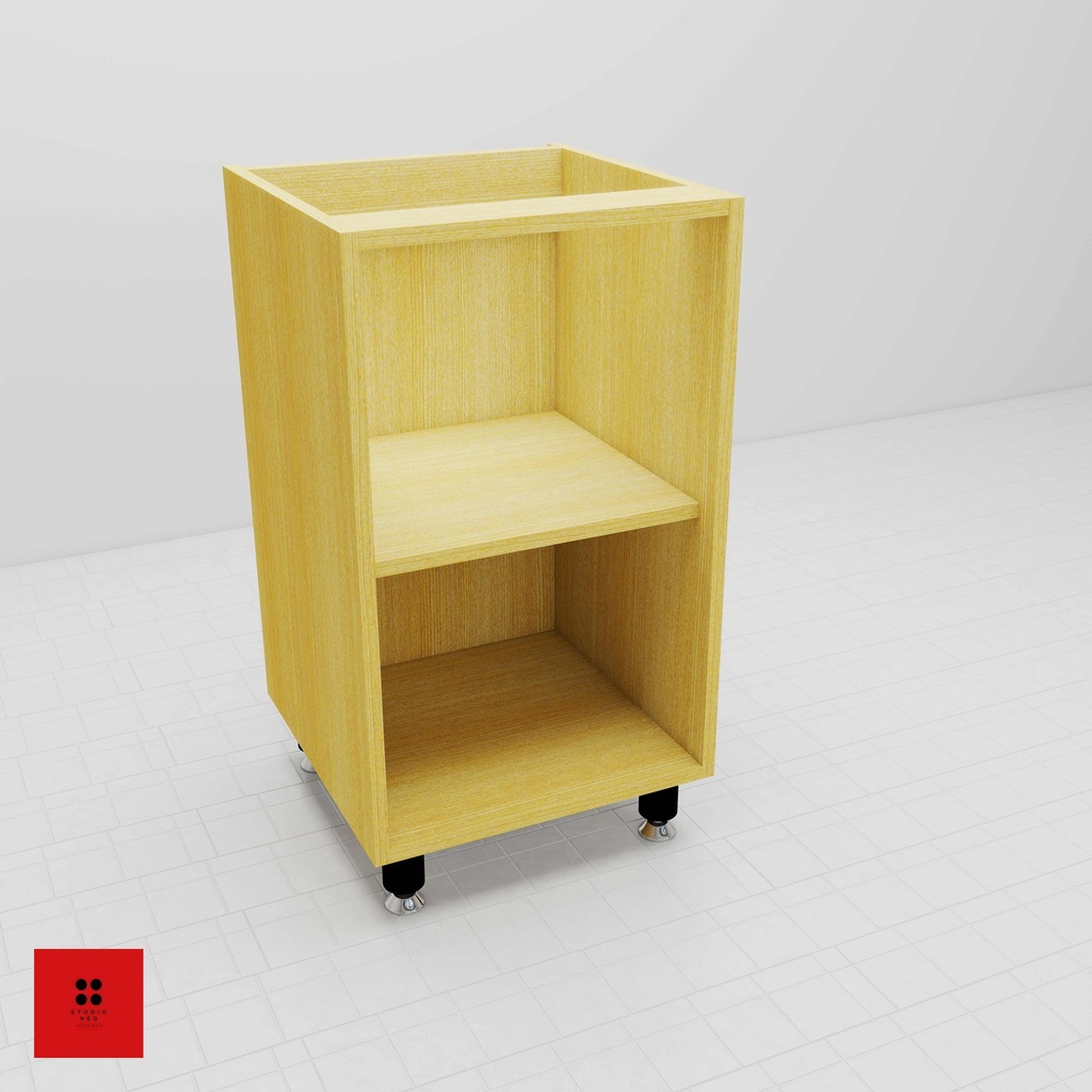 [KBU-OU-1MS-580-30] Base Open Unit with 1 Removable Shelf - 300 x 580 x 820