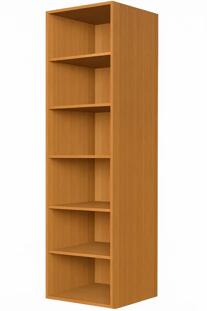Tall Open Unit with 5 Removeable Shelves - 300 x 580 x 2100