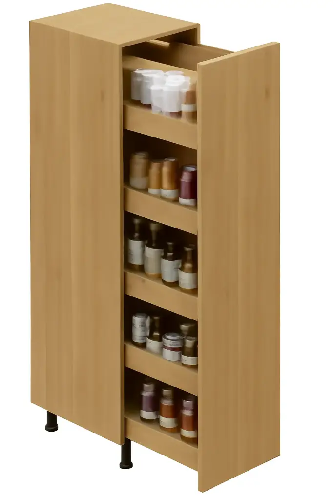 Tall Larder Unit with 6S Drawers (6 Tier) - 600 x 580 x 2200