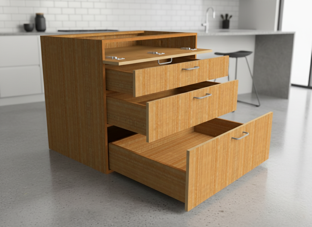 Base HOB Unit with 2M Drawer and Flap - 550 x 580 x 820