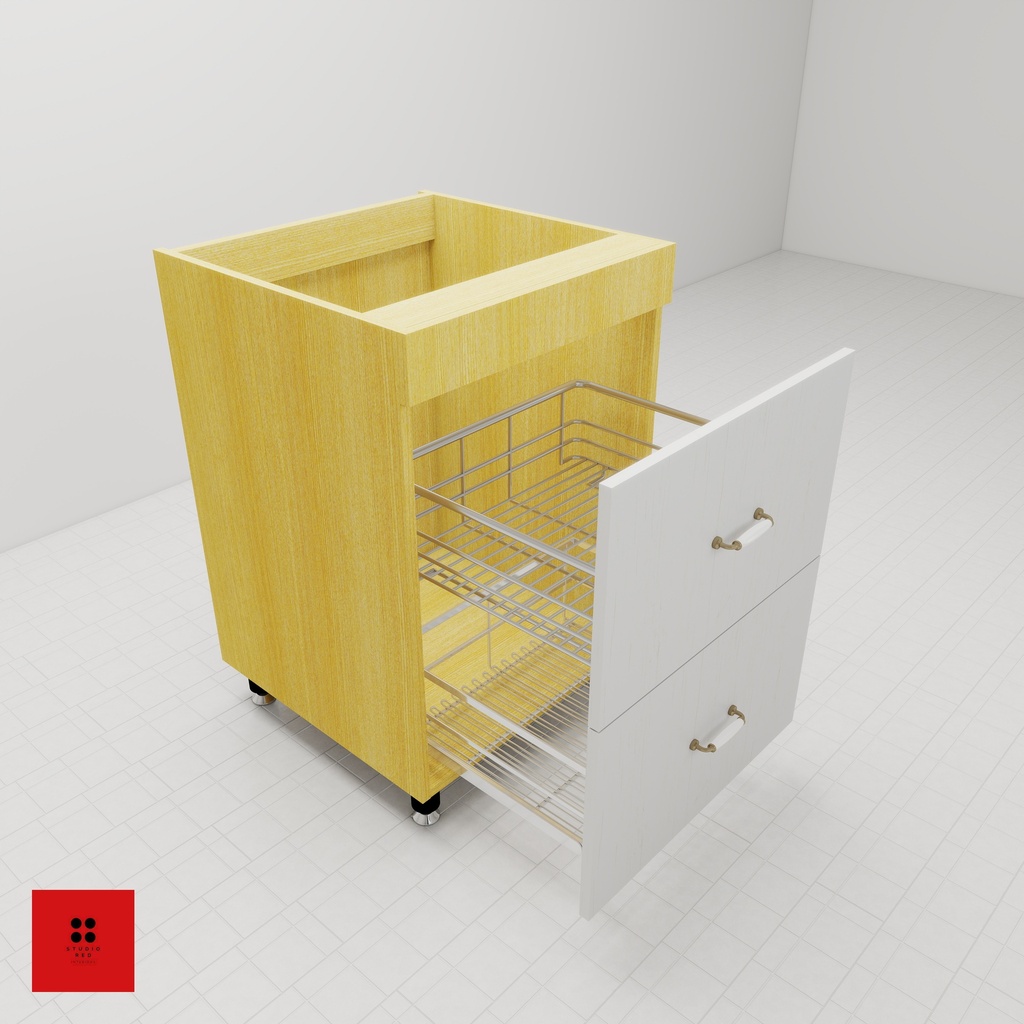 Base HOB Unit with 2M Drawer and Flap - 650 x 580 x 820