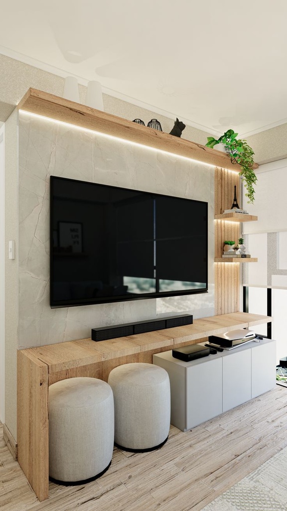 VogueVista TV Bench