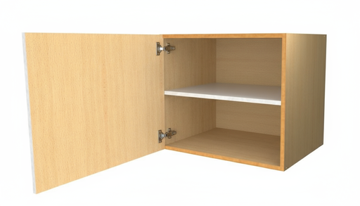 [KLU-LC-1S-1MS-H650-D350-W500] Loft Cabinet with 1 Shutter and 1 Removeable Shelf - 500 x 340 x 650