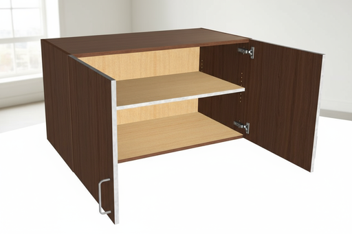 [KLU-LC-2S-1MS-H450-D450-W900] Loft Cabinet with 2 Shutter and 1 Removeable Shelf - 900 x 450 x 450