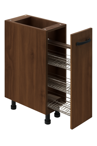 [KBU-SPO3T-H820-W168] Base Spice Pull-out (3 Tier) - 168 x 580 x 820